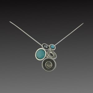 collier-acier-inoxydable-etain-turquoise-pendentif-sc15 collier pendentif turquoise