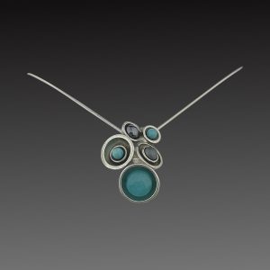 collier-acier-inoxydable-etain-turquoise-pendentif-sc16 collier pendentif turqoise