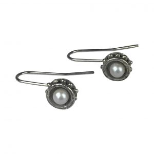 Boucles d'oreilles roues blanches