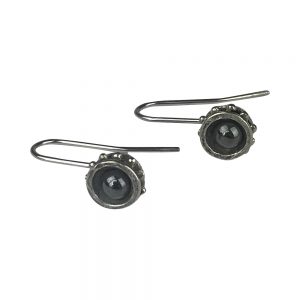 Boucles d'oreilles roues grises